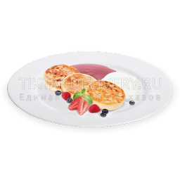 Сырники с ягодами и медом